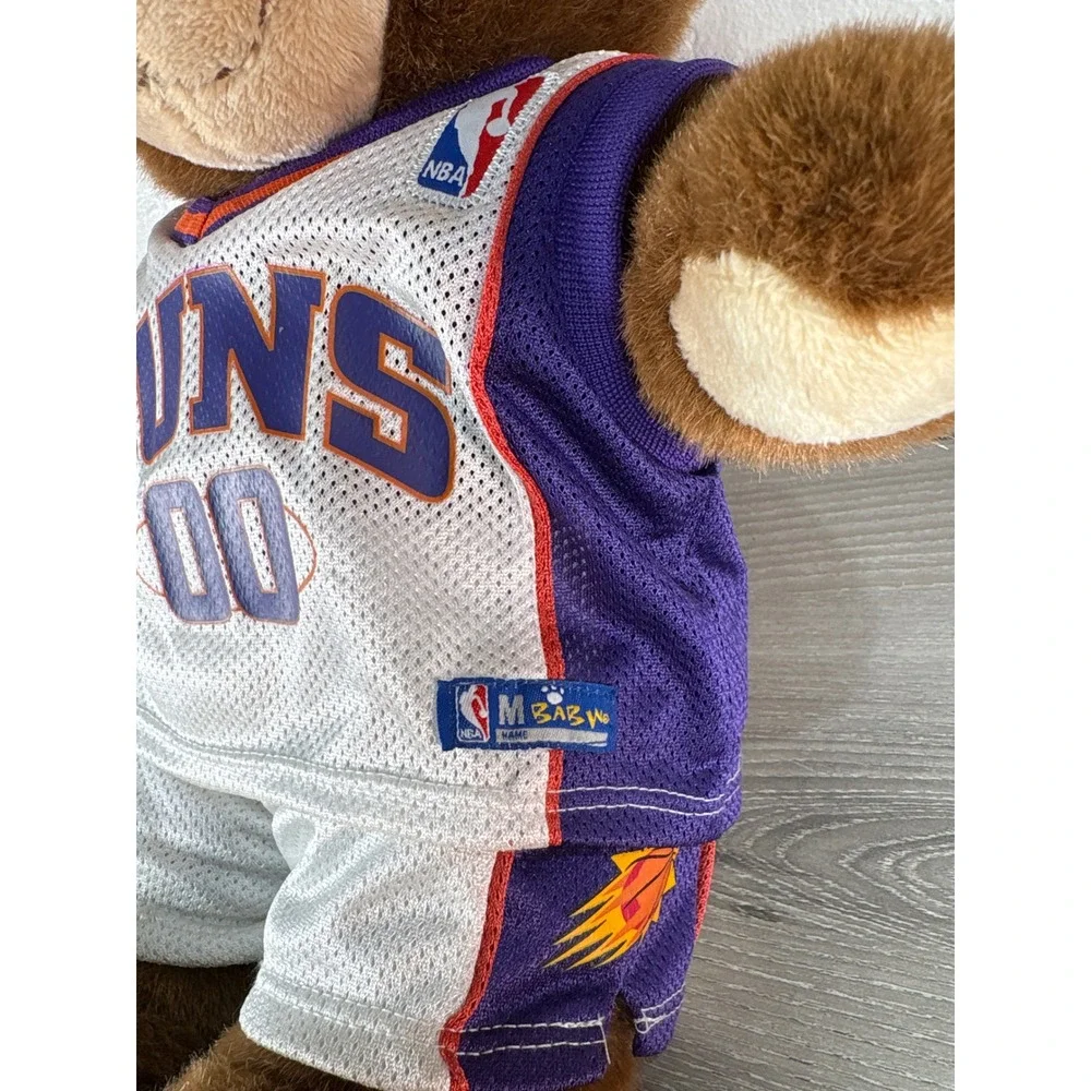 Build-A-Bear Phoenix Suns NBA Basketball Teddy Bear Plush Brown Purple 00 Jersey